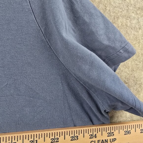 Adidas Womens 2X Blue Logo T-Shirt Made In Indonesia Cotton Blend - Picture 6 of 6